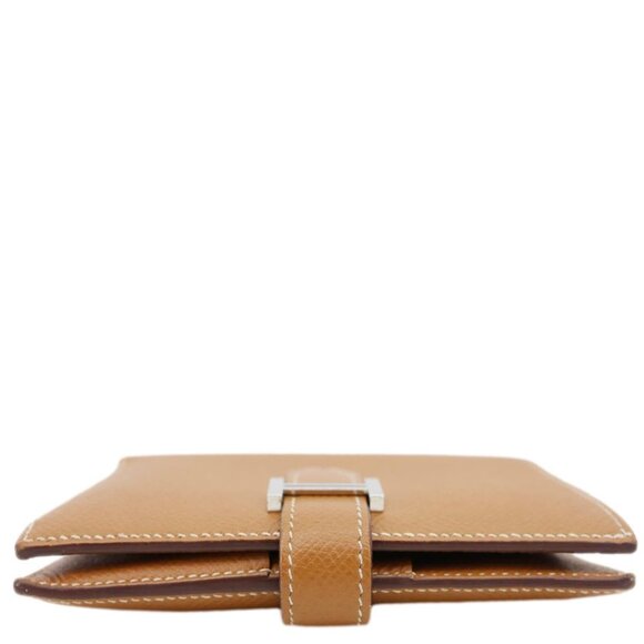 Hermes Bearn Leather Compact Wallet Brown - Picture 10 of 14
